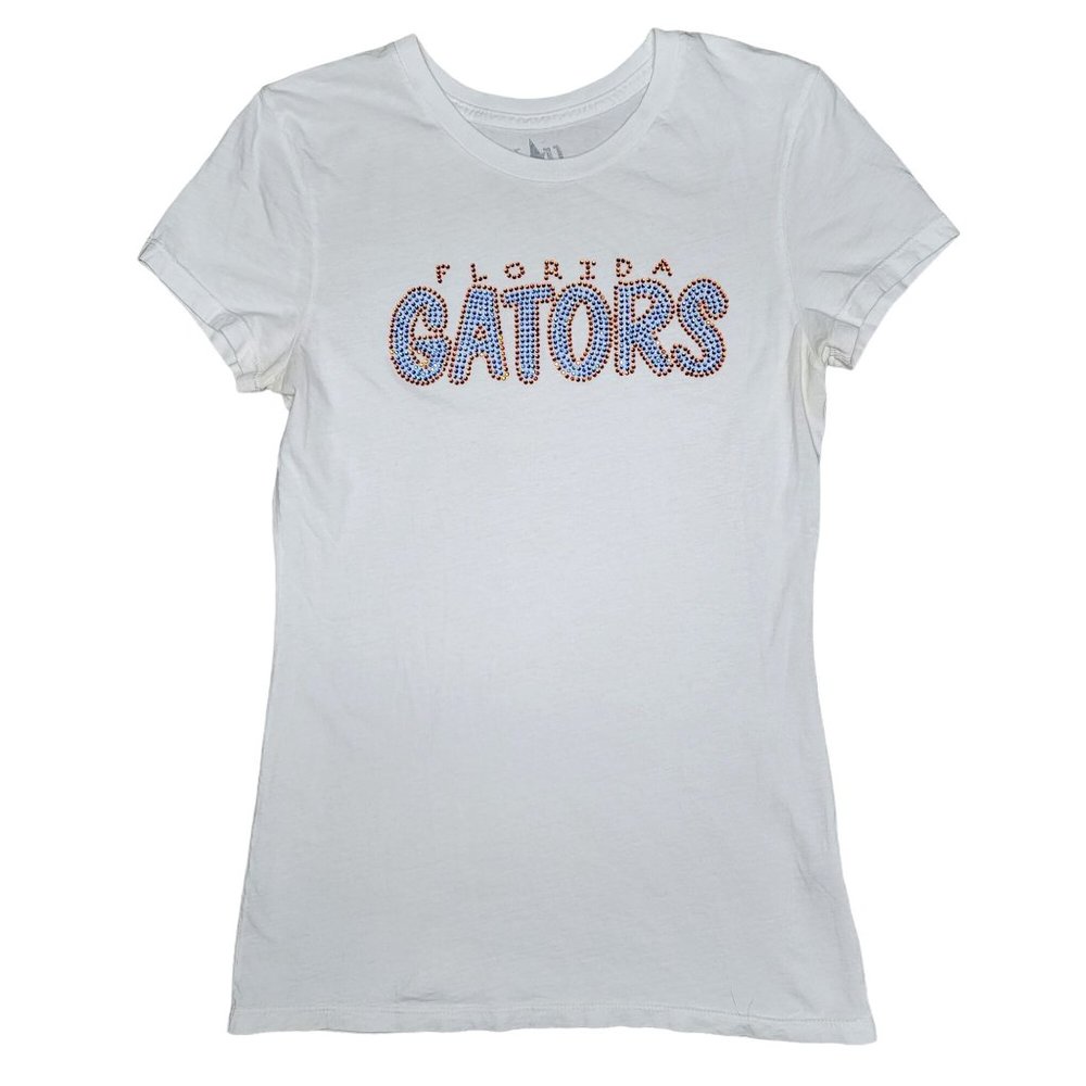 Florida gators football glitter sparkle sequins tee shirt size large
